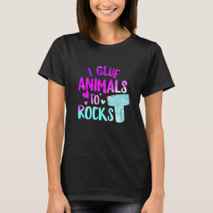 Ich klebe Tiere an Felsen Aquaristiker Fisch Riff T-Shirt