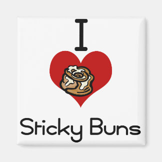 Ich klebrige Liebe am Herzen Magnet