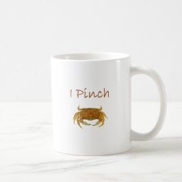 "Ich klemme" Felsen-Krabben-Logo Tasse