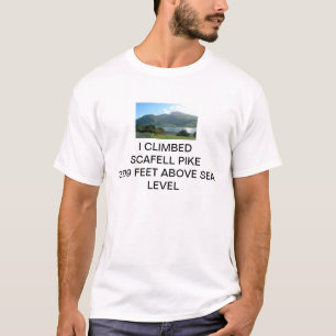 ICH KLETTERTE SCAFELL PIKE 3209 FUSS ÜBER T-Shirt
