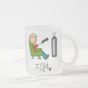 Ich Klicke TV-Süchtiger Mattglastasse