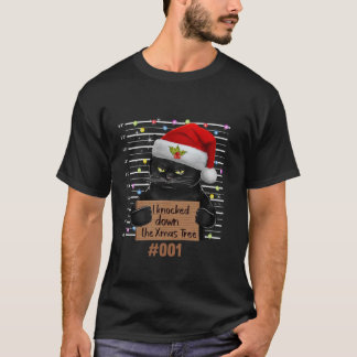 Ich klopfte über die Weihnachtsbaumkatze Lover T-Shirt