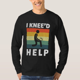 Ich Knee hilft Knie Operation Verletzung Erholung T-Shirt
