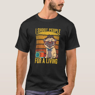 Ich knipse Menschen fürs Leben Fotografie Hund Pho T-Shirt