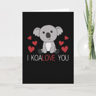 Ich Koalove Sie Süßer Koala Mit Herzen Süße Tiere Karte