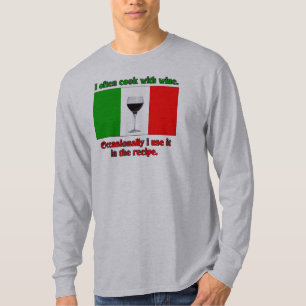 Ich koche häufig mit Wein T-Shirt