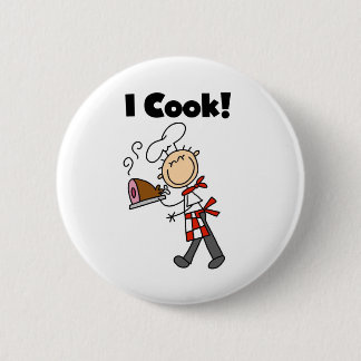 Ich koche - männlichen Koch Button