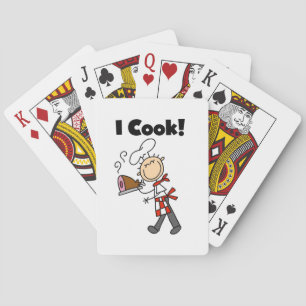 Ich koche - männlicher Koch Spielkarten