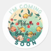 Ich komme bald zum Gelben Zwergfisch Baby