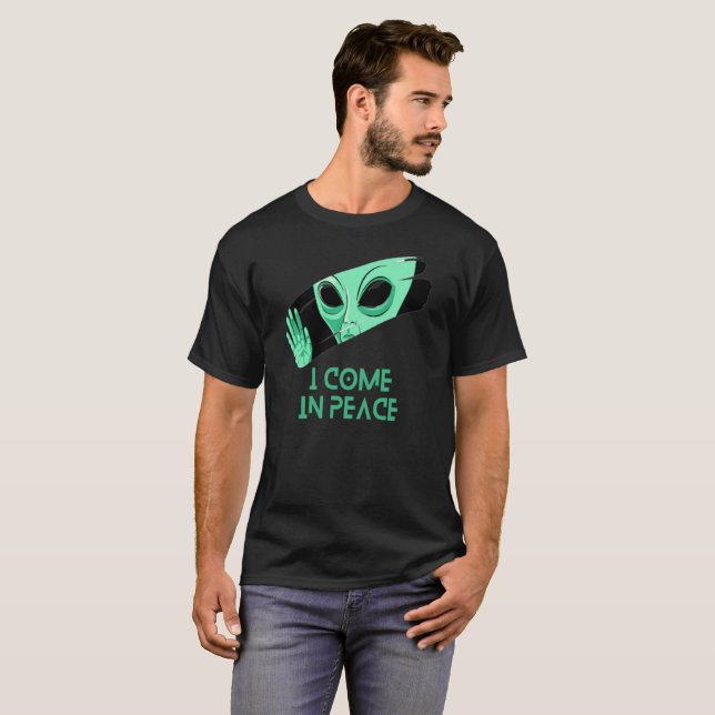 Ich komme in Frieden T-Shirt (Vorne ganz)