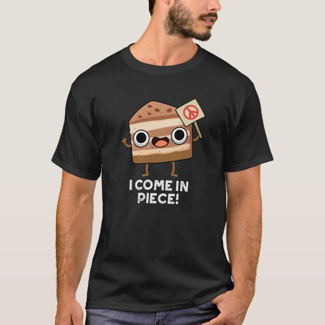 Ich komme in Piece Funny Cake Puff Dark BG T-Shirt (Vorderseite)