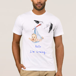 Ich komme... Storchenhalter mit Baby Funny - Hinzu T-Shirt
