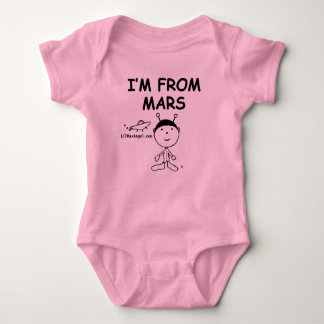 Ich komme von Mars Baby Bodysuit Baby Strampler