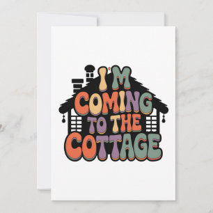 Ich komme zum Cottage Dankeskarte