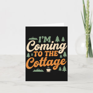 Ich komme zum Cottage Hockey Romance Paar Karte