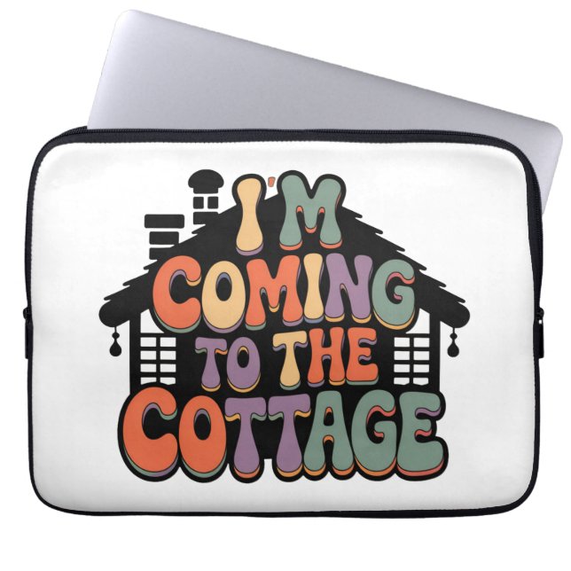 Ich komme zum Cottage Laptopschutzhülle (Vorderseite)