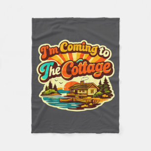 Ich komme zur Cottage Romance Hockey Coupl Fleecedecke