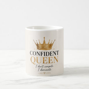 Ich konkurriere nicht, ich dominiere  Frauenermäch Kaffeetasse