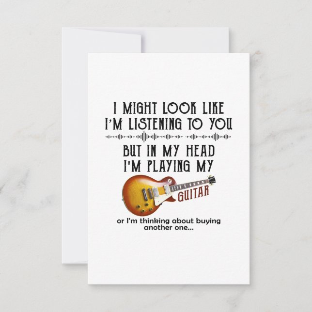 Ich könnte aussehen, als höre ich dich einladung (Vorderseite)