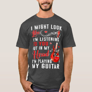 Ich könnte aussehen, als höre ich dir die sonnige T-Shirt