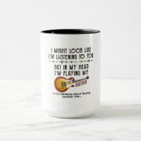 Ich könnte aussehen, als höre ich dir Gitarre spie