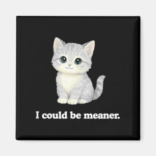 Ich könnte boshafter lustiger süßer Kätzchen-Katze Magnet