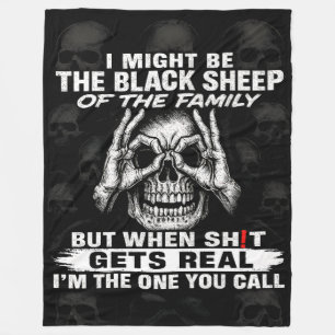 Ich könnte das schwarze Schaf der Familie sein Fleecedecke