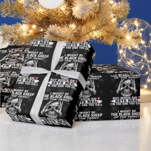 Ich könnte das schwarze Schaf der Familie sein Geschenkpapier