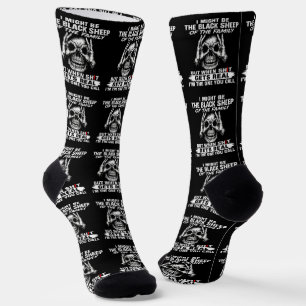Ich könnte das schwarze Schaf der Familie sein Socken
