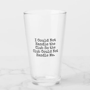 Ich könnte das Verein-Liter-Glas nicht behandeln Glas