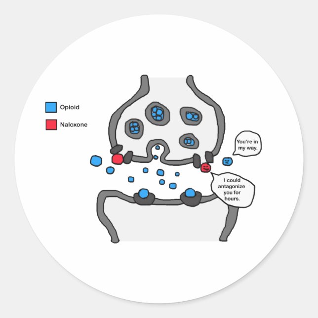 Ich könnte dich verärgern runder aufkleber (Vorderseite)