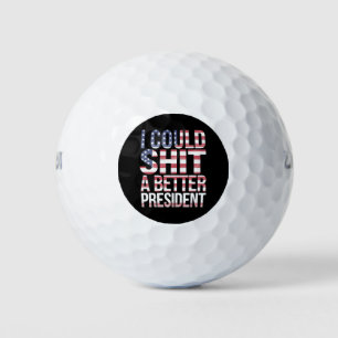 Ich Könnte Einen Besseren Präsidenten Hemd Anti Tr Golfball