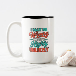 Ich könnte falsch liegen, aber es ist höchst unwah zweifarbige tasse