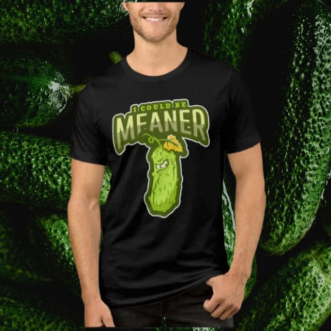 Ich könnte Gemeiner sein | Grumpy Pickle Attitude  Tri-Blend Shirt (Von Creator hochgeladen)