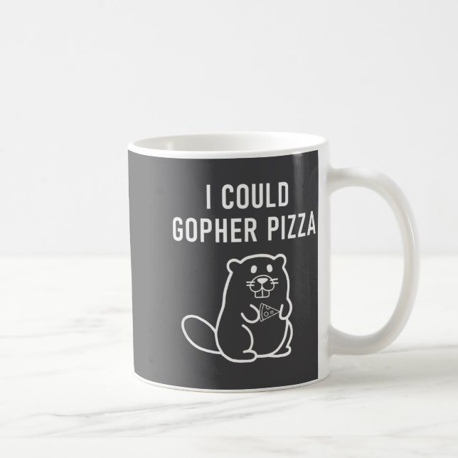 Ich könnte Gopher Zza lustige Wortspiele Witze sar Kaffeetasse (Rechts)