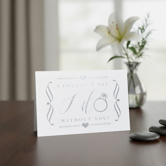 Ich konnte nicht sagen, dass ich ohne dich mache | folienkarte (Von Creator hochgeladen)