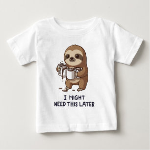 Ich könnte später Kaffee brauchen - Lazy Sloth Spa Baby T-shirt