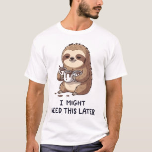 Ich könnte später Kaffee brauchen - Lazy Sloth Spa T-Shirt