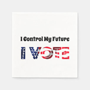 Ich Kontrolle Meine Zukunft - Ich stimme ab Serviette