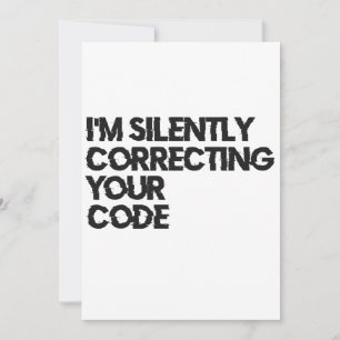 Ich korrigiere Ihren Code stillschweigend Lustiger Einladung