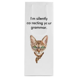 Ich korrigiere leise deinen Grammatikweinbeutel Geschenktüte Für Weinflaschen