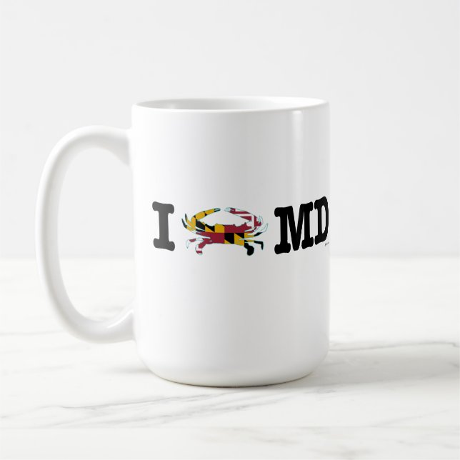 Ich kratze Maryland-Tasse Tasse (Links)