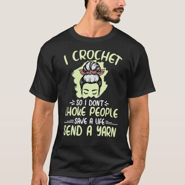 Ich kreuze also nicht Leute, Oma Mama Croc T-Shirt (Vorderseite)