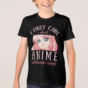 Ich kümmere mich nur um Anime und vielleicht 3 Leu Tri-Blend Shirt