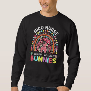 Ich kümmere mich um die Niedlichsten Bunnies Nicu  Sweatshirt