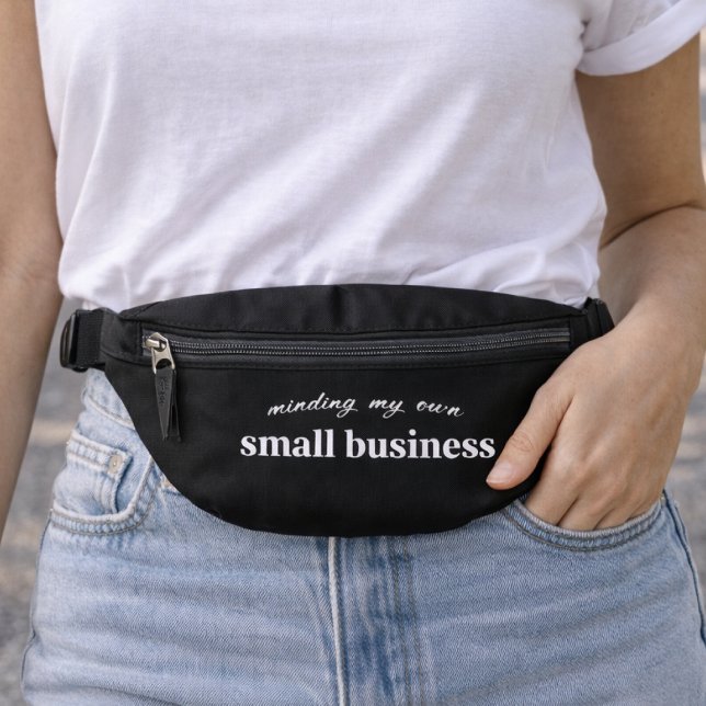 Ich kümmere mich um mein eigenes kleines Unternehm Bauchtasche (A funny personalized design for small business owners, entrepreneur, freelancers and side hustlers)
