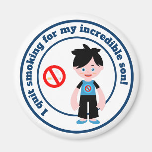 Ich kündigte für meinen Sohn Magnet