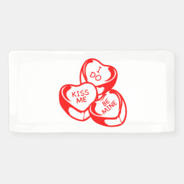 Ich küss mich bin mein Valentinstag 2x1 Vinyl Banner