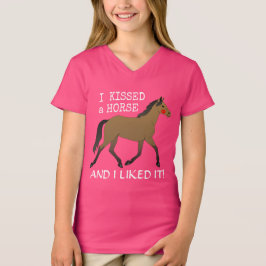 "Ich küsste ein Pferd und mochte es" mit Pony T-Shirt