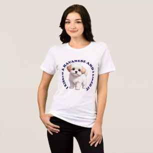 Ich küsste einen Havanese-Welpen Tri-Blend Shirt